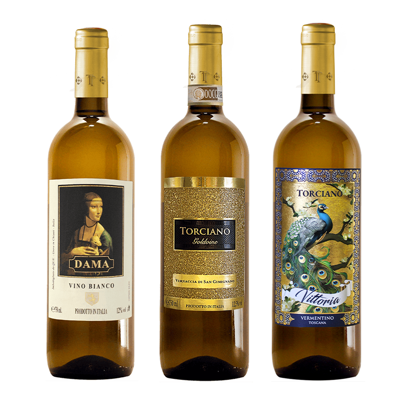 Tuscan White Wines-  Gift Set 3 bottles